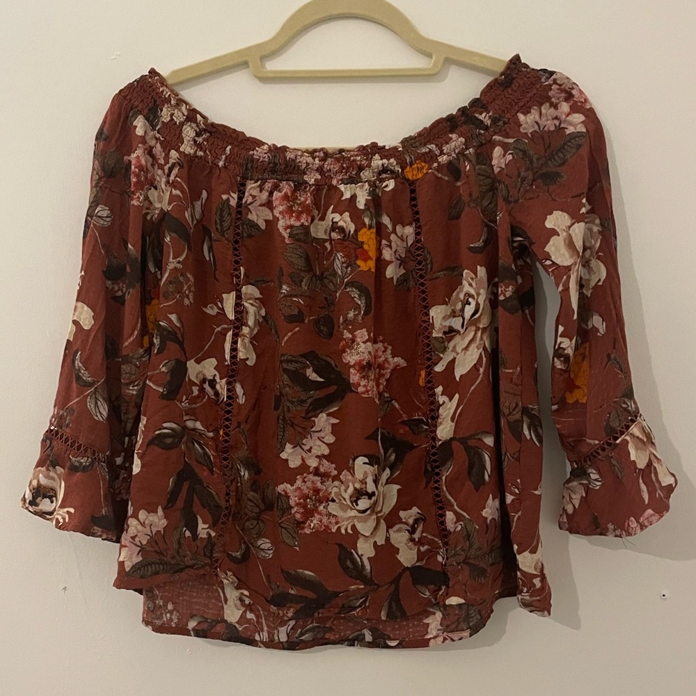 Off the shoulder blouse